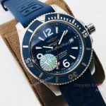 TF Factory Breitling Superocean 44 Automatic Watch Blue Rubber Strap